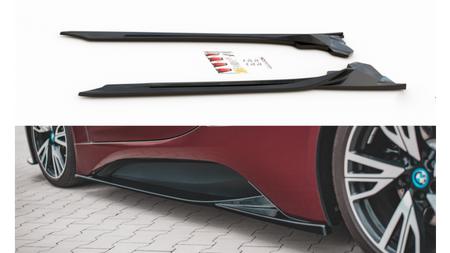 Dokładka BMW i8 I12 Progi Gloss Black