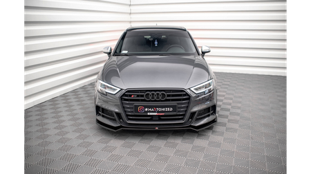 Splitter Audi A3 8V Facelift S-Line przód v.2 Gloss Black