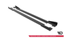 Side Skirts Audi TT 8J S S-Line Facelift Street Pro Black-Red + Gloss Flaps