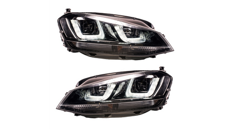 Lights Volkswagen Golf 7 Front DRL Black