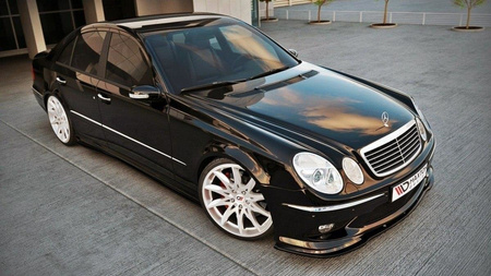 FRONT SPLITTER MERCEDES E W211 AMG PREFACE - Gloss Black