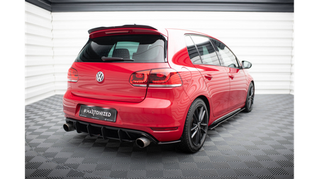 Splitter Volkswagen Golf VI GTI Tył Boczne Racing Durability Black-Red