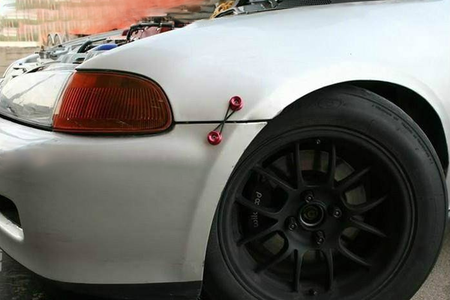 Bumper Trunk Fasteners Quick Release Silver