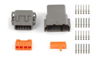 Set of plugs and pins for matching Deutsch DTM-12 connectors (7.5 Amps)