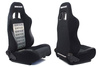 Racing seat RAPID Bride Velvet Black Grey