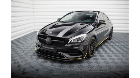 Splitter Mercedes-Benz CLA 45 Aero C117 Facelift Front Pro Black