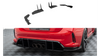 Splitter Honda Civic XI Type-R Rear Side Street Pro Black-Red + Gloss Flaps