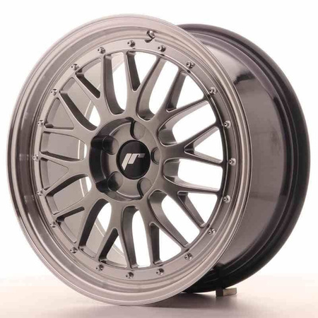 JR Wheels JR23 18x8 ET40-45 5H BLANK Hyper Black w/Machined Lip