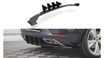 Diffuser Seat Leon FR IV Rear Valance + Flaps Black Racing Durability