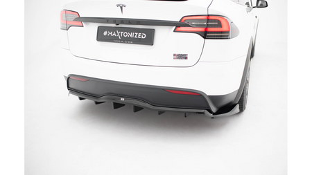 Splitter Tesla Model X Mk1 Facelift Tył Środkowy z Dyfuzorem v.2