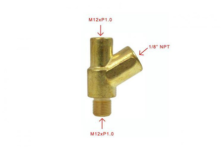 Adapter czujnika ciśnienia temperatury oleju Depo Y M12xP1.0