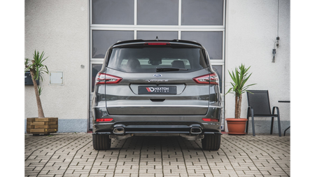 Splitter Ford S-Max II Facelift Tył Środkowy Gloss Black