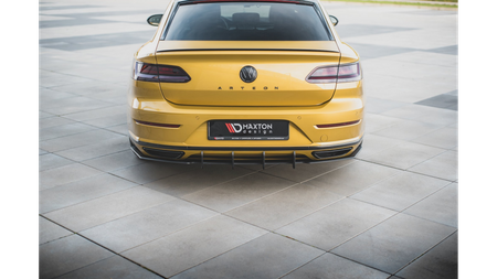 Diffuser Volkswagen Arteon R-Line Rear Valance + Flaps Black Racing Durability