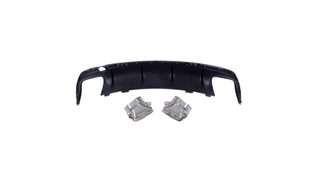 Diffuser Mercedes-Benz CLA C117, X117 Rear with Pipes black