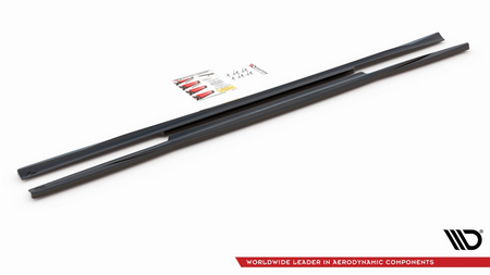 Diffuser Mercedes-Benz C W205 Side Skirts Gloss Black