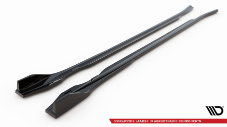 Diffuser Audi e-Tron GT Side Skirts v.2 Gloss Black