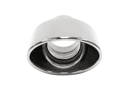 Exhaust Tip 120x75mm enter 63mm Polished