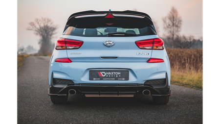 Splitter Hyundai I30 III N Tył Boczne v.7 + Flaps Gloss Black
