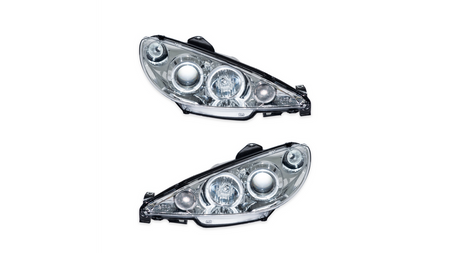 Lampy PEUGEOT 206 CC SW Przód Projector Chrome