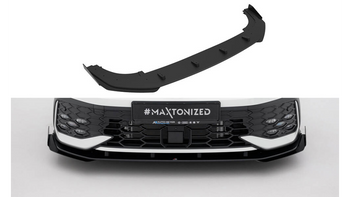 Splitter Volkswagen Golf GTI GTE R-Line Mk8 Facelift Przód Street Pro Black + Gloss Flaps