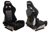 Racing seat LOW MAX K608 Bride Velvet Black Grey