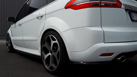 Splitter Ford S-Max I Facelift Rear Side Gloss Black