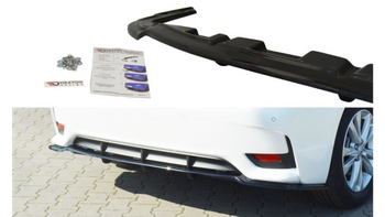 Splitter Lexus CT I Facelift Rear Central with Diffuser Gloss Black