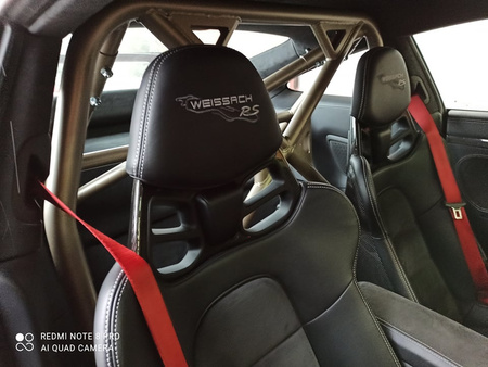 Bolt-in Half Roll Cage Porsche 911 992 991 GT3 RS White