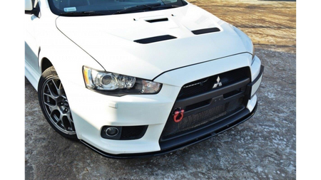 Splitter Mitsubishi Lancer Evo X Front v.2 Gloss Black