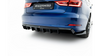 Diffuser Audi A3 8V Facelift Rear Valance Version with double exhaust tip