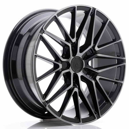 JR Wheels JR38 18x8 ET35-45 5H BLANK Black Brushed w/Tinted Face