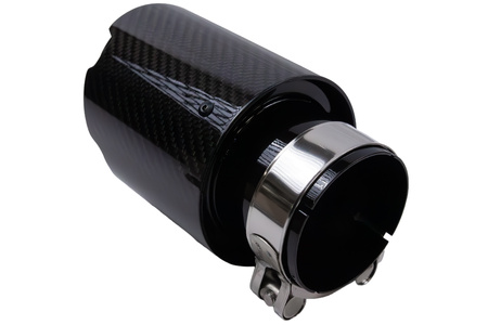 Exhaust Tip 101mm enter 70mm Carbon Gloss