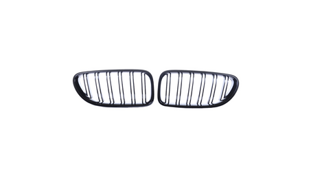 Grill BMW 6 F13 F12 F06 podwójne żeberka Gloss Black