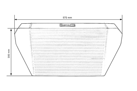 TurboWorks Intercooler 400x300x76 backward Black