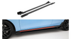Side Skirts Hyundai Veloster N Mk2 Street Pro Black-Red + Gloss Flaps