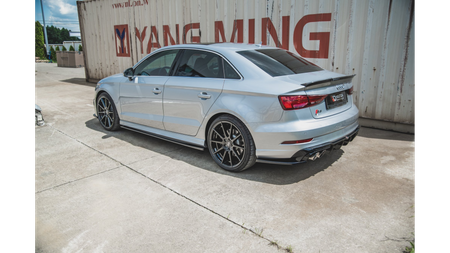 Diffuser Audi A3 8V Facelift S-Line Side Skirts v.2 Gloss Black