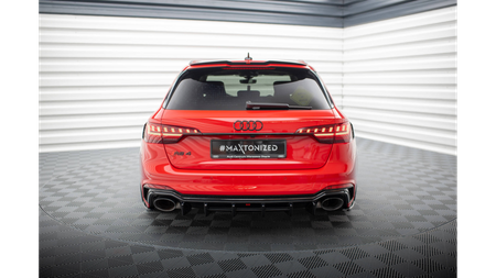 Dokładka Audi RS4 B9 Avant Zderzak Tył Gloss Black