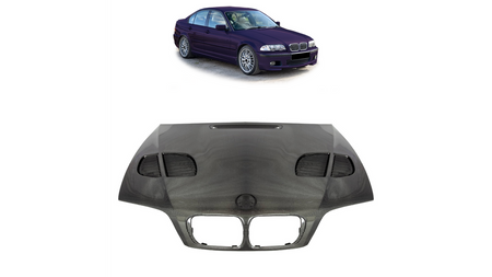 Hood BMW 3 E46 With Air Vent Carbon