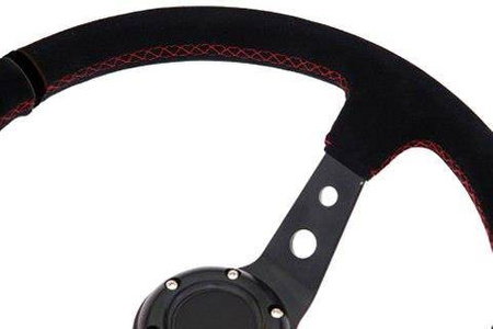 Steering wheel Pro 350mm offset:80mm Suede Black