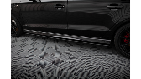 Dokładka Audi RS3 8V Facelift Progi Street Pro Black-Red