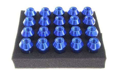 Wheel lug nuts JBR 50mm M12 x1,25 Blue