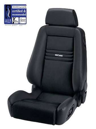 Racing Seat Recaro Ergomed ES Clima Dinamica Black / Leather Black