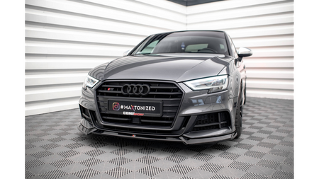 Splitter Audi A3 8V Facelift S-Line przód v.3 Gloss Black