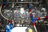 Billet aluminum line bracket 24mm