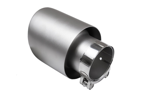 Końcówka tłumika 114mm wejście 70mm Szczotkowana