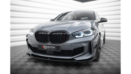 Front Splitter V.3 for BMW 1 F40 M-Pack/ M135i Gloss Black