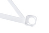 Front upper strut bar Honda Civic V VI CRX Del Sol 3 punktowa White
