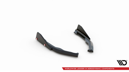 Splitter BMW 2 G42 M-Pack Rear Side v.2 + Flaps Gloss Black