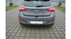 Splitter Hyundai i30 II Tył Środkowy Gloss Black