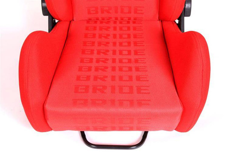 Fotel sportowy K700 Welur Bride Czerwony